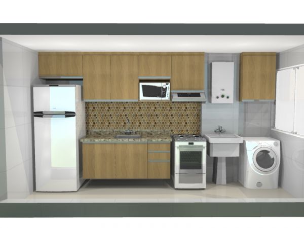 movel todo cor - cozinha/m²