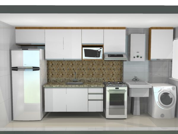 movel cx. cor - pt. branca - cozinha/m²